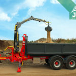 hydraulický žeriav typu Z na traktorovém nosiči kontajnerov BIGAB